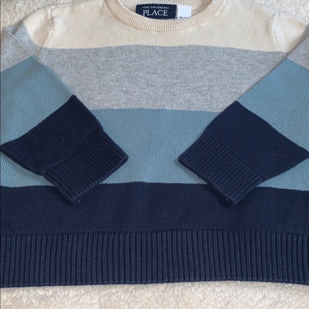 Children’s Place Blue Gray Sweater 18-24M EUC Crewneck